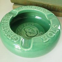 Vintage ceramic ashtray | Vintage Lucas Bols ashtray | Vintage Dutch ashtray | Vintage turquoise ashtray | Made in Holland