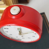 Vintage alarm clock | Junghans Repetition alarm clock | Vintage wind up clock | Red Junghans alarm clock | Working order | Made in Germany