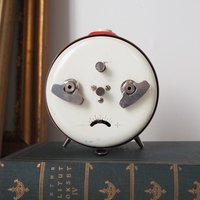 Vintage alarm clock | Junghans Repetition alarm clock | Vintage wind up clock | Red Junghans alarm clock | Working order | Made in Germany