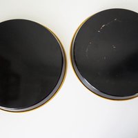 Vintage Coca Cola tin trays | Pagani Lecco Italy | Set of two vintage Coca Cola trays | Round Coca Cola trays | Coca Cola trays