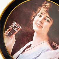 Vintage Coca Cola tin trays | Pagani Lecco Italy | Set of two vintage Coca Cola trays | Round Coca Cola trays | Coca Cola trays