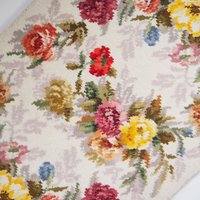 Vintage wall hanging | Floral wall rug | Vintage floral rug | Floral wall hanging | Retro wall hanging | Vintage rug