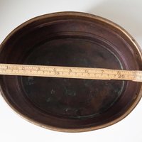 Vintage copper planter | Large copper planter | Oval copper planter | Vintage copper pot