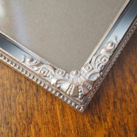 Vintage photo frame 18x24 cm | Vintage Jyden photo frame | Silver plated picture frame | Vintage silver picture frame
