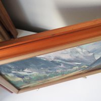 Vintage painting | Vintage landscape painting | Italian scenery wall art | Framed vintage art | Framed wall art | Vintage wall art