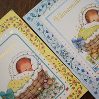 Vintage baby memory books | Finnish baby albums | Vintage baby books | Vintage baby album in Finnish | Vintage baby journal | Vauvamuistot