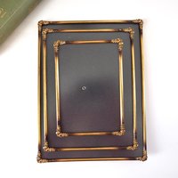Set of three vintage photo frames | Vintage brass picture frames | Matching vintage frames | Vintage brass frame set | Vintage frame set