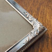 Vintage photo frame 18x24 cm | Vintage Jyden photo frame | Silver plated picture frame | Vintage silver picture frame