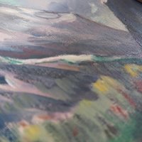 Vintage painting | Vintage landscape painting | Italian scenery wall art | Framed vintage art | Framed wall art | Vintage wall art