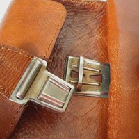 Vintage leather bag | Three Bags leather bag | Brown purse bag | Vintage leather crossbody bag | Vintage belt bag | Made in Finland