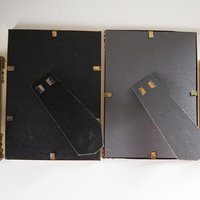 Set of four vintage photo frames | Set of four mismatched vintage frames | Vintage brass picture frames | Vintage brass frame set