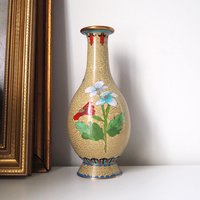 Vintage Cloisonné vase | Large Cloisonné vase | Vintage vase | Cloisonné vase | Enamelled vase |