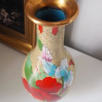 Vintage Cloisonné vase | Large Cloisonné vase | Vintage vase | Cloisonné vase | Enamelled vase |