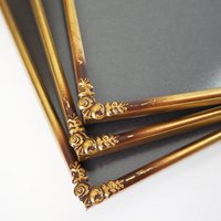 Set of three vintage photo frames | Vintage brass picture frames | Matching vintage frames | Vintage brass frame set | Vintage frame set