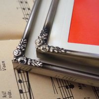Set of two vintage silver plated photo frames | Small silver plated photo frames | Vintage picture frames | Matching frames