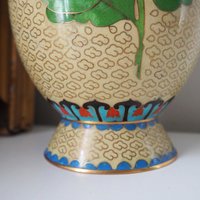 Vintage Cloisonné vase | Large Cloisonné vase | Vintage vase | Cloisonné vase | Enamelled vase |