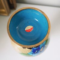 Vintage Cloisonné vase | Large Cloisonné vase | Vintage vase | Cloisonné vase | Enamelled vase |
