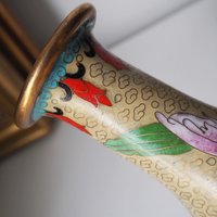 Vintage Cloisonné vase | Large Cloisonné vase | Vintage vase | Cloisonné vase | Enamelled vase |