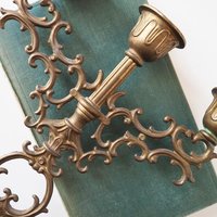 Vintage three arm candelabra | Ornate candelabra | Three arm candlestick holder | Vintage candelabrum | Small candelabrum