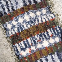 Vintage Rya wall hanging | Scandinavian Rya rug | Wool vintage wall hanging | Vintage wool Rya rug | Traditional Scandinavian wall hanging