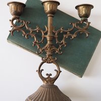 Vintage three arm candelabra | Ornate candelabra | Three arm candlestick holder | Vintage candelabrum | Small candelabrum