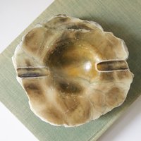 Vintage alabaster ashtray | Small alabaster ashtray | Genuine alabaster ashtray | Italian alabaster ashtray | Made in Italy