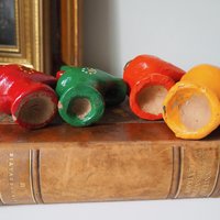 Vintage bird whistle set | Ceramic bird whistles | Retro bird whistles | Colourful bird whistles | Made in Finland | Finnish bird whistles