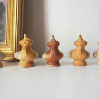 Vintage bird whistle set | Ceramic bird whistles | Set of five vintage bird whistles | Made in Finland | Finnish bird whistles
