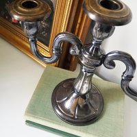 Vintage three arm candelabra | Silver plated candelabrum | Three arm candlestick holder | Vintage candelabrum | Vintage candle holder