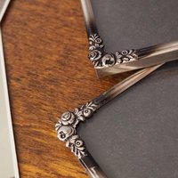 Set of two vintage silver plated photo frames | Small silver plated photo frames | Vintage picture frames | Matching frames