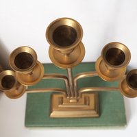 Vintage five arm candelabra | Brass candelabra | Five arm candlestick holder | Vintage candelabrum | Brass candelabrum