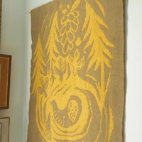 Vintage wall hanging | Handmade wall tapestry | Scandinavian wall hanging | Vintage bird wall tapestry | Reversible wall tapestry