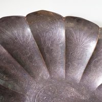 Vintage silver plated bowl | Silver plated fruit bowl | Vintage serving bowl | Scalloped silver plated bowl | Vintage fruit bowl