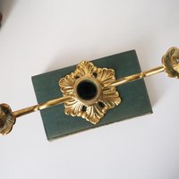 Vintage brass candelabra | Brass candelabra | Three arm brass candlestick holder | Three arm candelabra | Kupittaan Valaisin candle holder