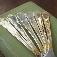 Set of six vintage dessert forks | Small vintage forks | Vintage dessert forks | Herdmar dessert forks 18/10 | Made in Portugal