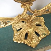 Vintage brass candelabra | Brass candelabra | Three arm brass candlestick holder | Three arm candelabra | Kupittaan Valaisin candle holder