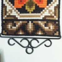 Vintage wall hanging | Small vintage wall hanging | Scandinavian woven textile | Retro wall hanging | Made in Finland