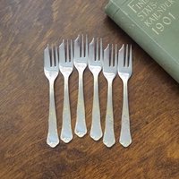 Set of six vintage dessert forks | Small vintage forks | Vintage dessert forks | Herdmar dessert forks 18/10 | Made in Portugal