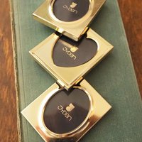 Set of three vintage picture frames | Tiny photo frames | Danish picture frames | Vintage brass picture frames | Small Jyden photo frames