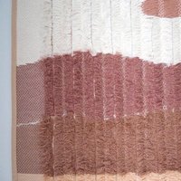 Vintage wall hanging | Large wall hanging | Vintage pink wall hanging | Scandinavian woven textile | Made in Finland