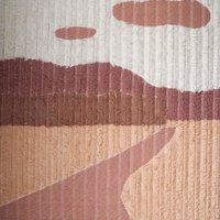 Vintage wall hanging | Large wall hanging | Vintage pink wall hanging | Scandinavian woven textile | Made in Finland