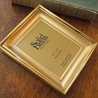 Vintage brass photo frame | Shadowbox picture frame | Brass photo frame 9x13 cm | Vintage brass picture frame | Solid brass frame