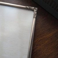 Vintage silver plated photo frame | Silver plated photo frame 15x20 cm | Vintage silver plated picture frame | Vintage Jyden frame
