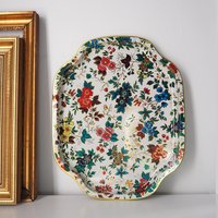 Vintage floral serving tray | Large vintage tray | Retro tray | Vintage Daher Decorative Ware tray | Made in England | Floral serving tray