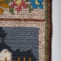 Vintage wall hanging | Scandinavian wall hanging | Traditional wall tapestry | Church wall hanging | Swedish tapestry | Skånska slott