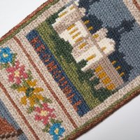 Vintage wall hanging | Scandinavian wall hanging | Traditional wall tapestry | Church wall hanging | Swedish tapestry | Skånska slott