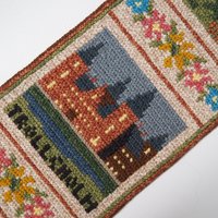 Vintage wall hanging | Scandinavian wall hanging | Traditional wall tapestry | Church wall hanging | Swedish tapestry | Skånska slott