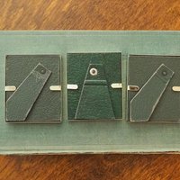 Set of three vintage picture frames | Tiny photo frames | Danish picture frames | Vintage brass picture frames | Small Jyden photo frames