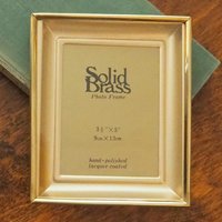 Vintage brass photo frame | Shadowbox picture frame | Brass photo frame 9x13 cm | Vintage brass picture frame | Solid brass frame