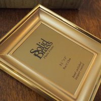 Vintage brass photo frame | Shadowbox picture frame | Brass photo frame 9x13 cm | Vintage brass picture frame | Solid brass frame